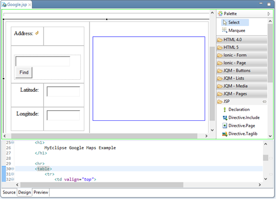 WebSphere IDE——可视化编辑器